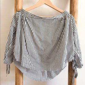 Faithful the Brand Off-the-shoulder Striped Top